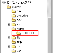 ホームディレクトリ TOTORO