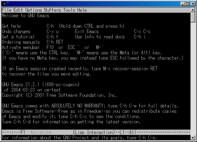 Emacs の起動