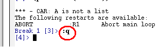 quit :q
