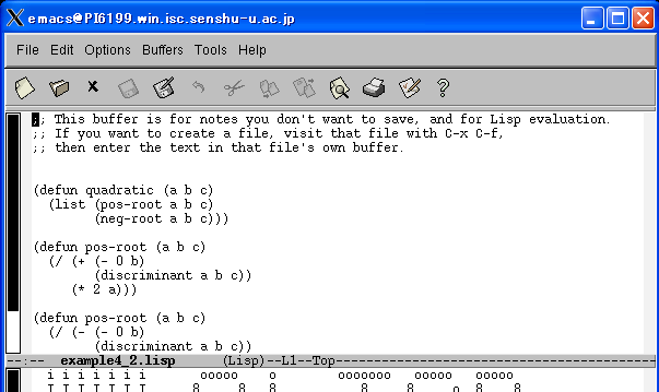opened file