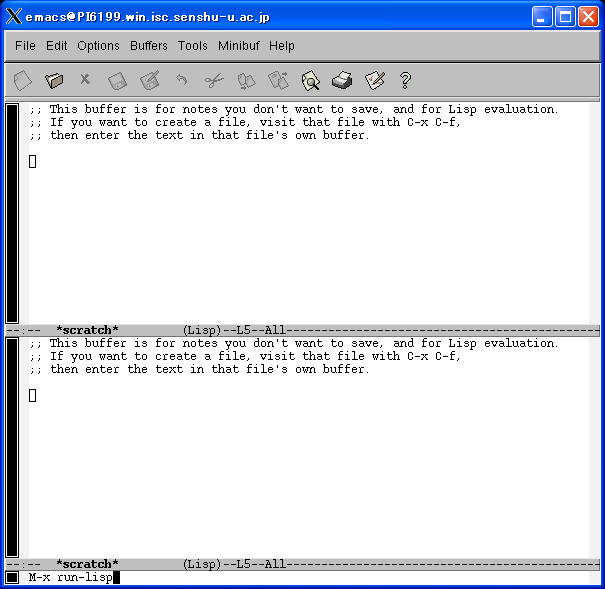 M-x run-lisp