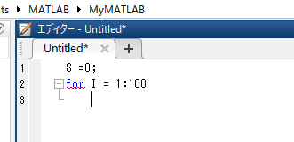 begining of a for-loop